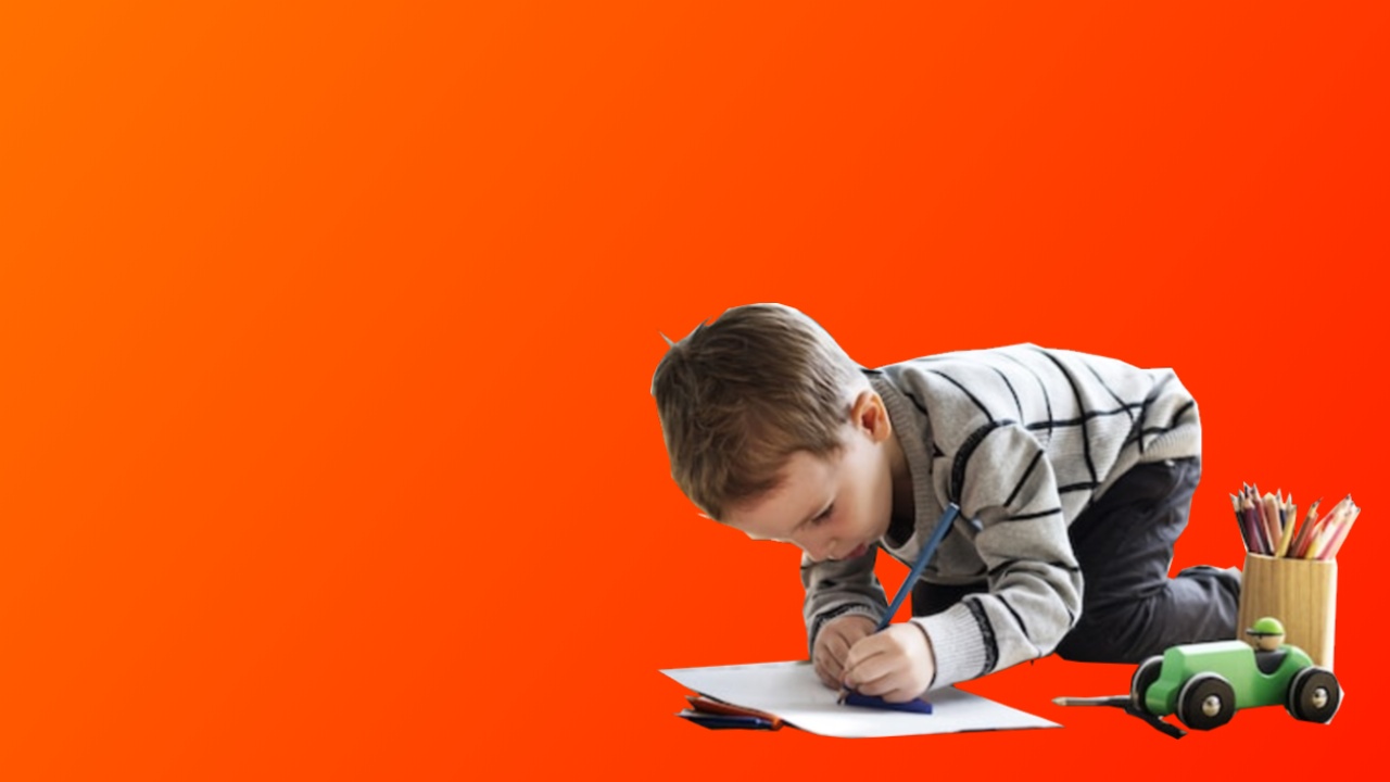 kid creative drawing