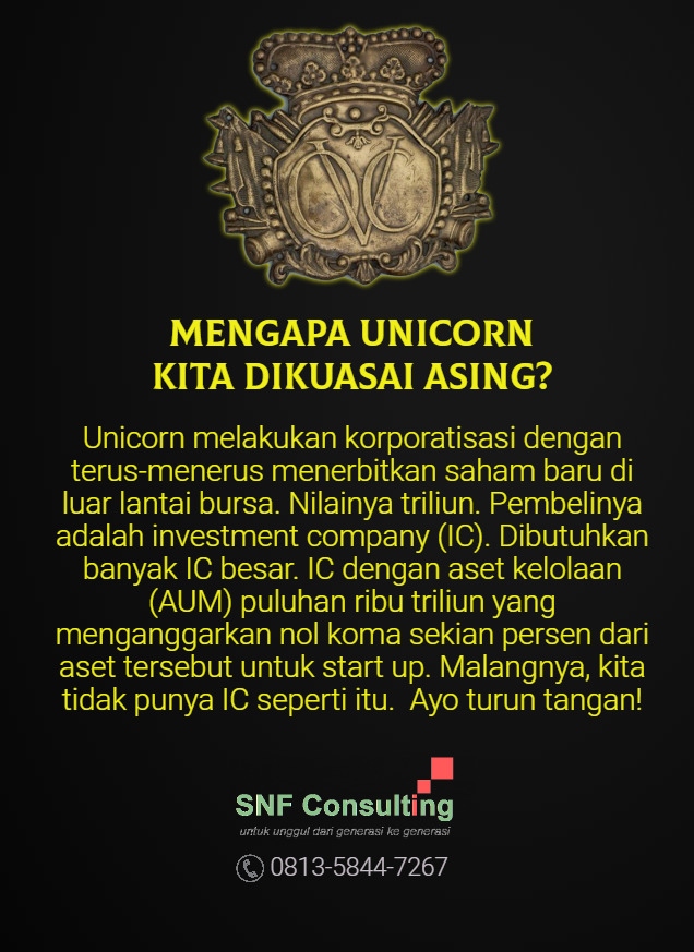 Unicorn dikuasai asing2