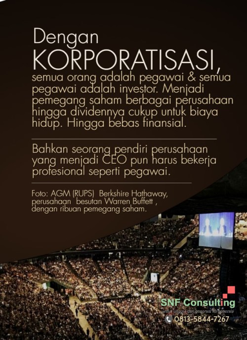 korporatisasi semua pegawai investor2