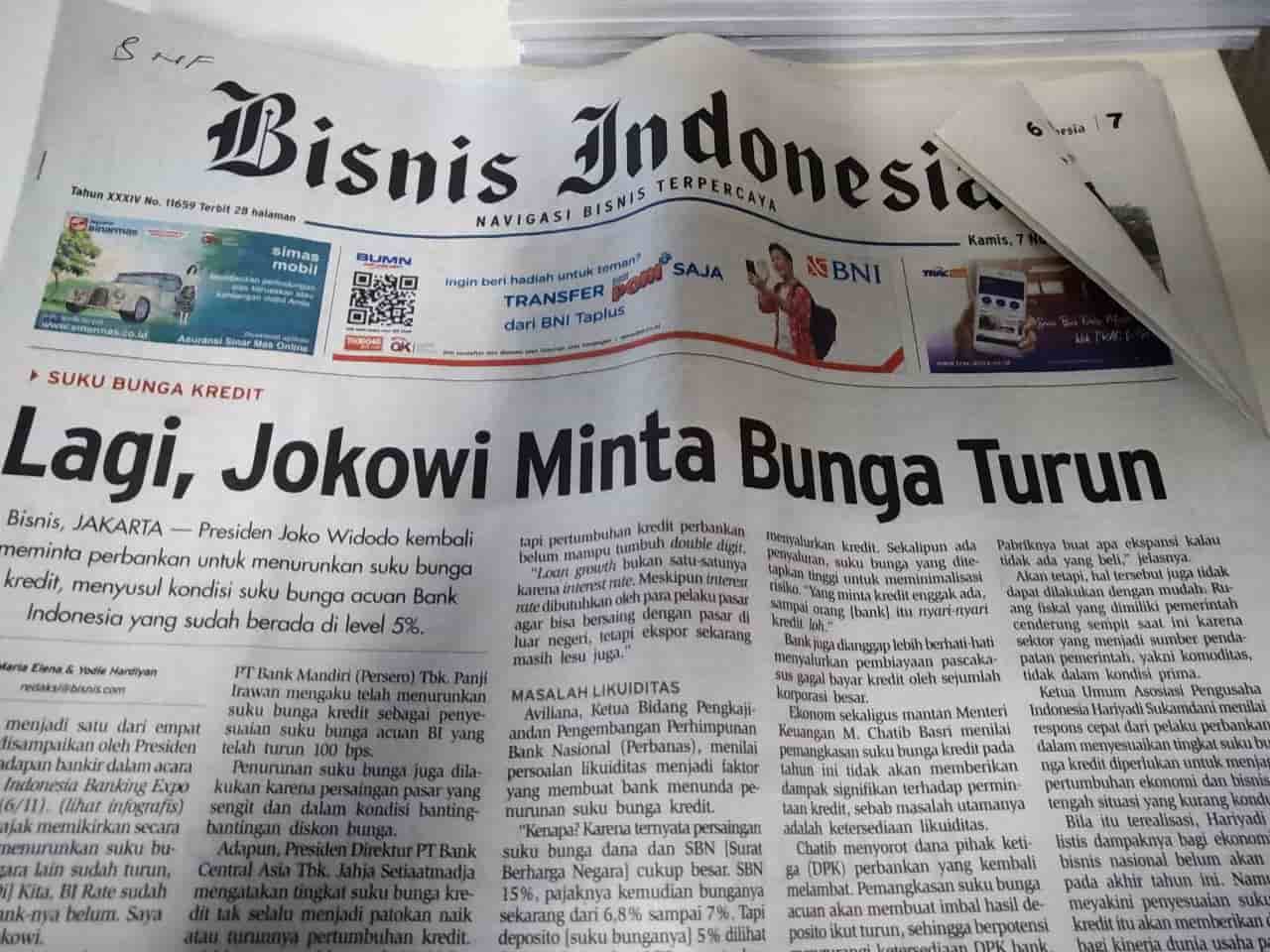 bunga bank turun jokowi-min